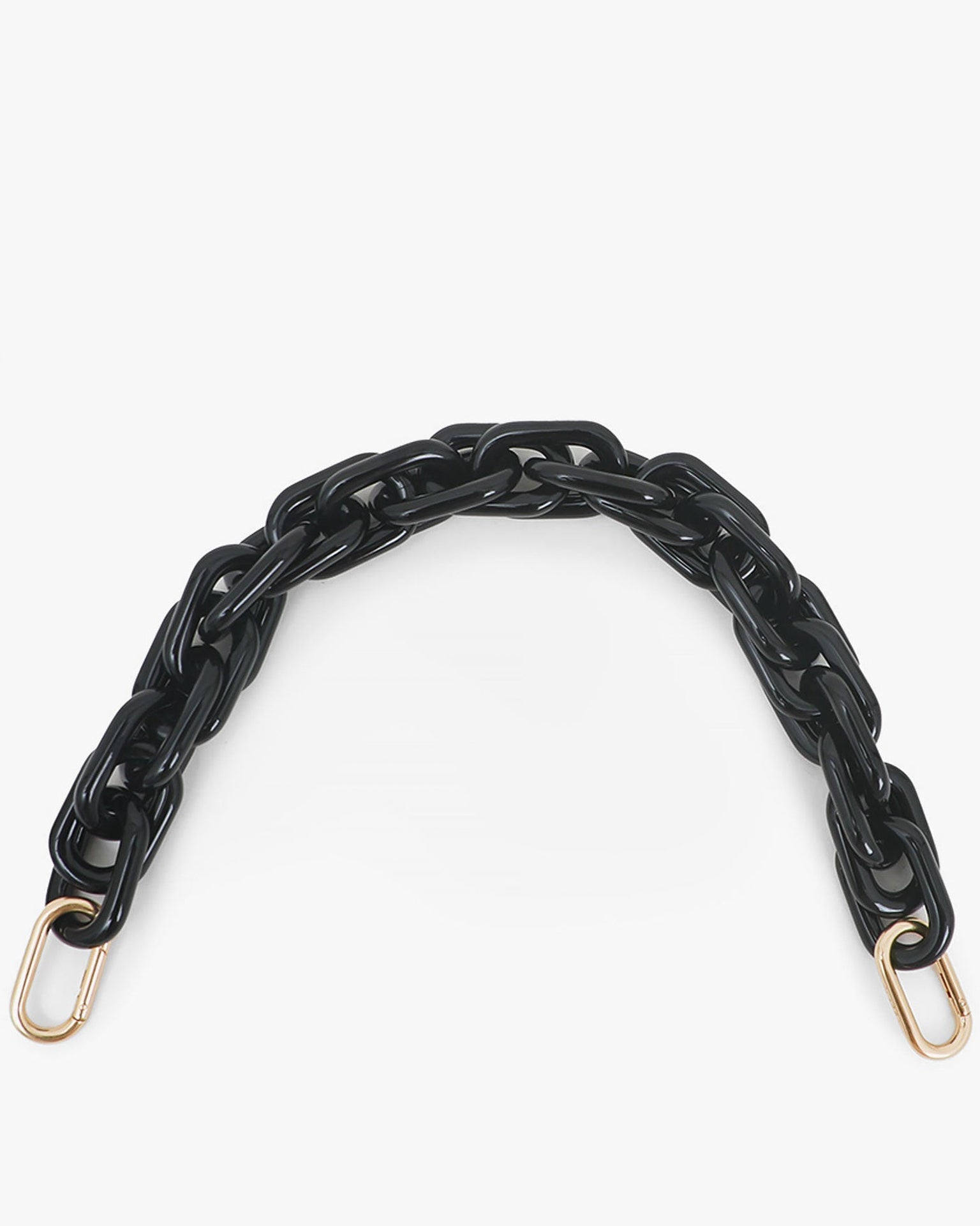 Clare V. Shortie Strap in Black Acrylic