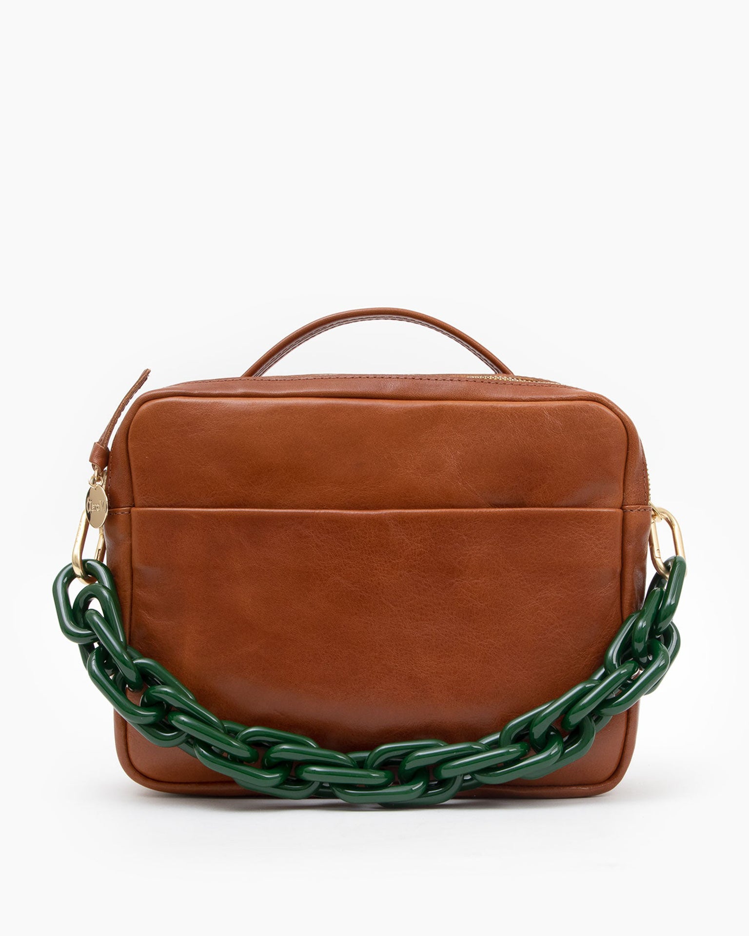 Clare V. Shortie Strap in Fern Acrylic