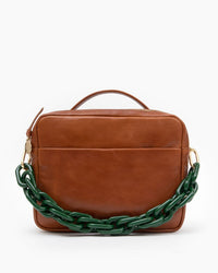 Clare V. Shortie Strap in Fern Acrylic