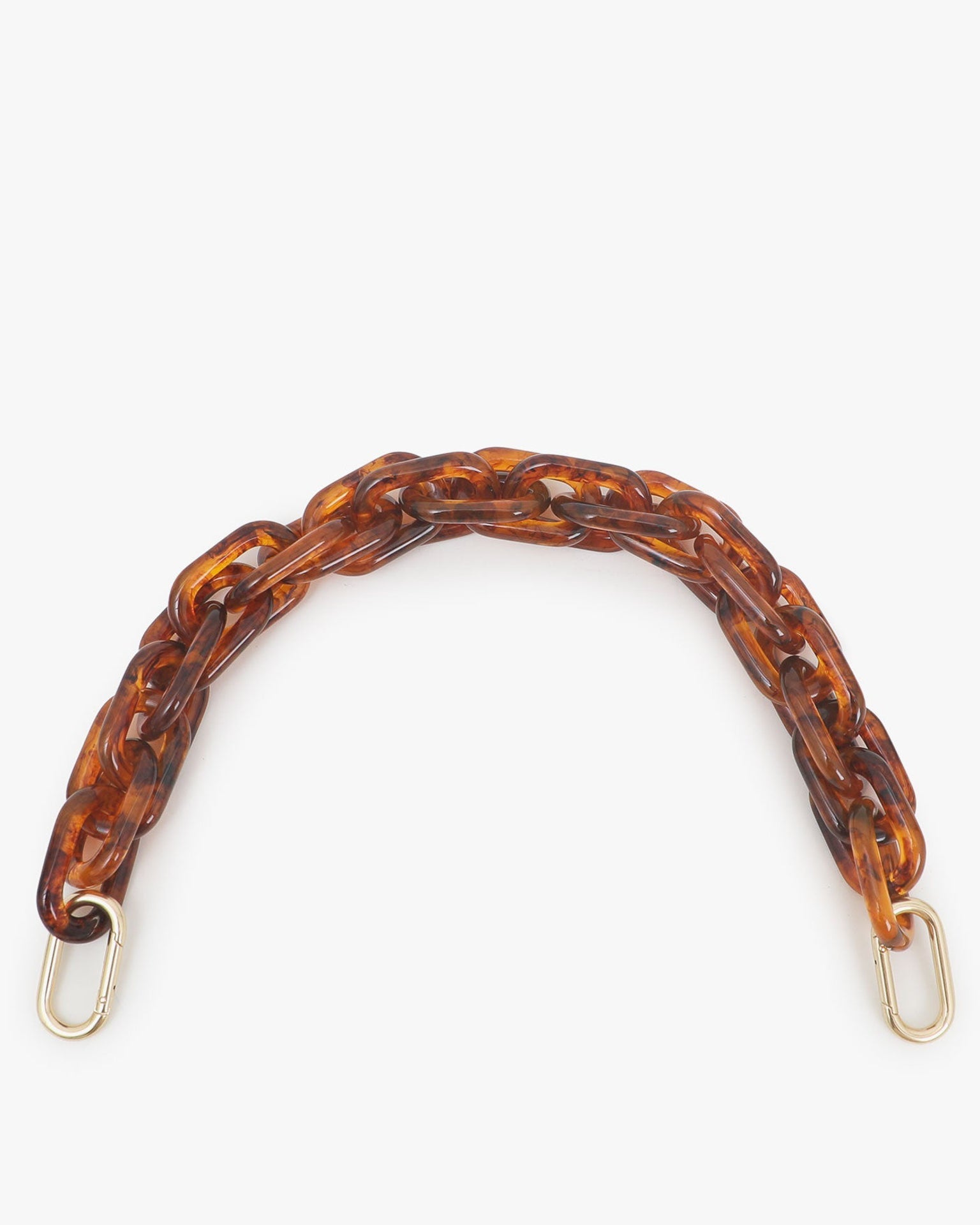 Clare V. Shortie Strap in Tortoise Acrylic