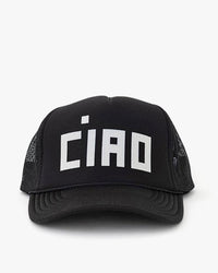 Clare V. Trucker Hat - Block Ciao - Black