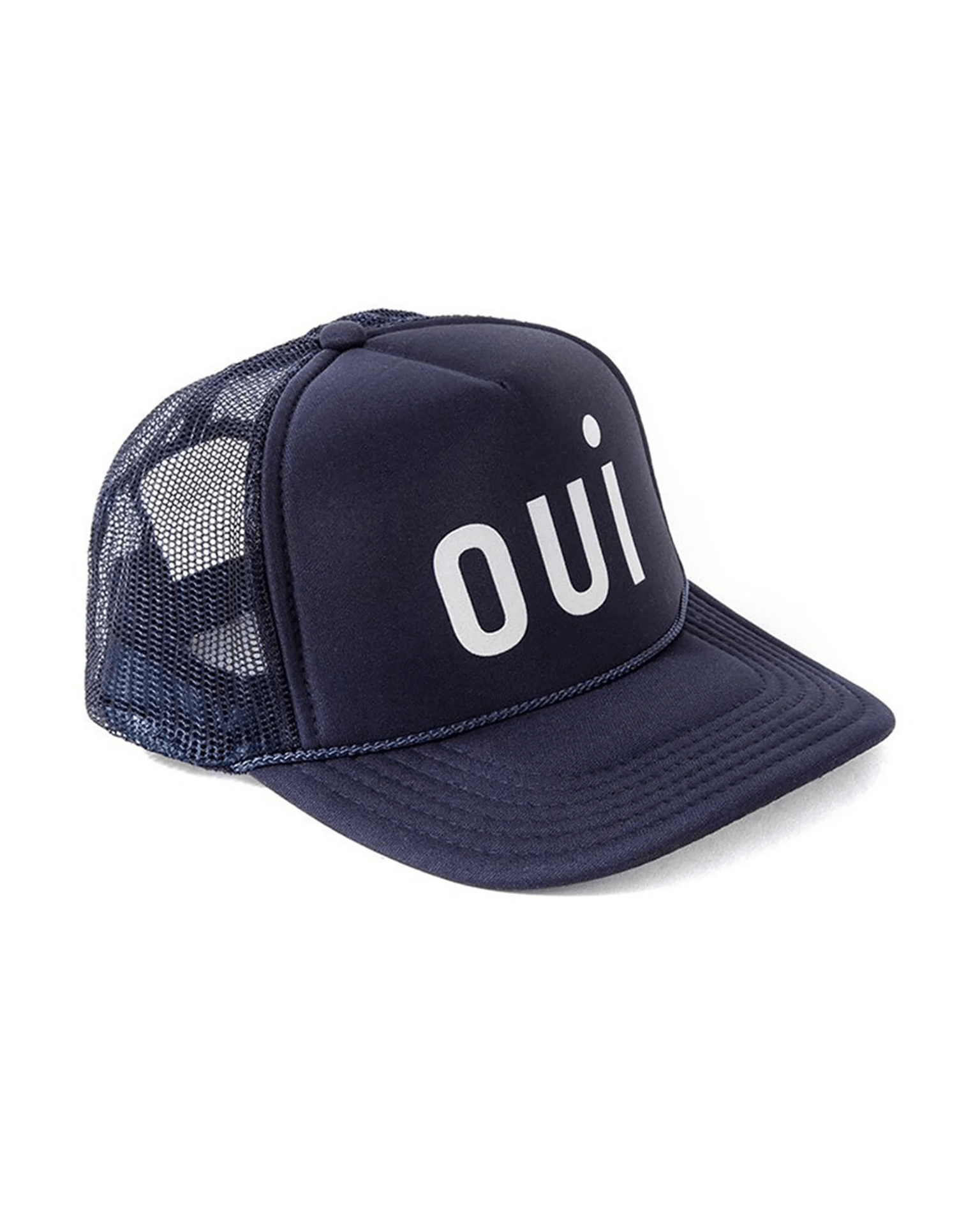 Clare V. Trucker Hat - Oui - Navy w/ White
