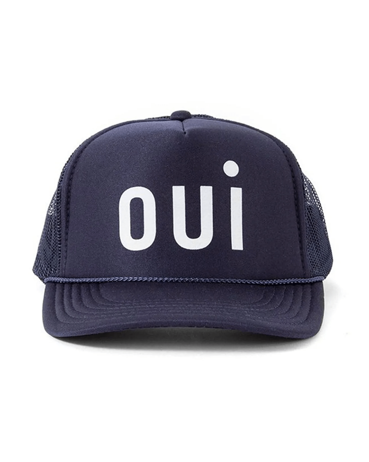 Clare V. Trucker Hat - Oui - Navy w/ White