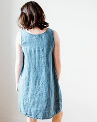 CP Shades Jess Dress in Bleach Indigo Twill
