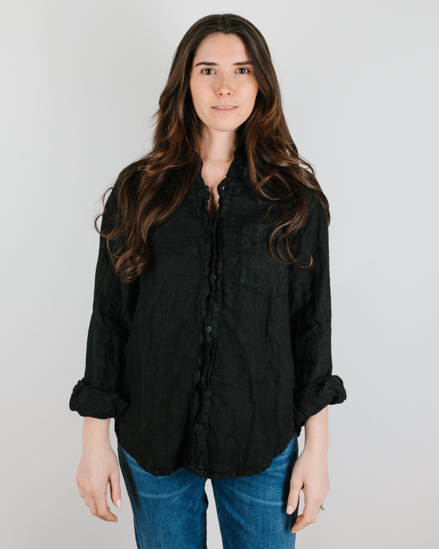 CP Shades Joss 1 Pocket in Black Linen Twill