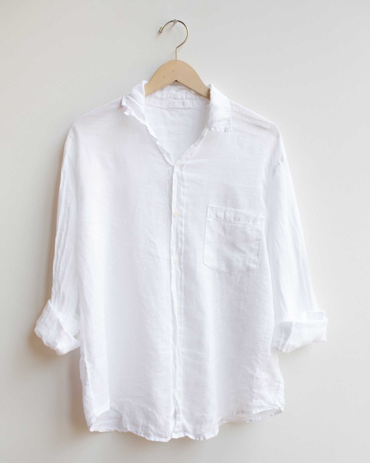 CP Shades Joss Button Up in White Linen