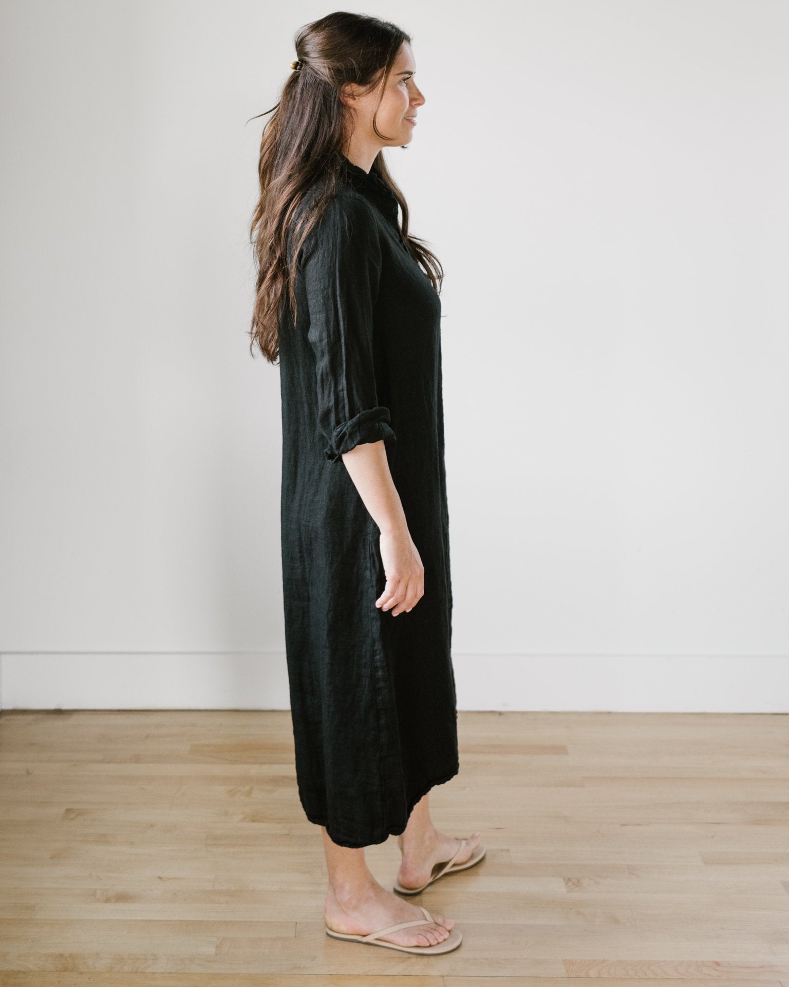 CP Shades Maxi Shirtdress - HW Twill in Black