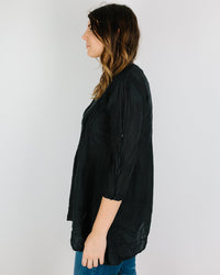 CP Shades Regina in Black Cotton Silk