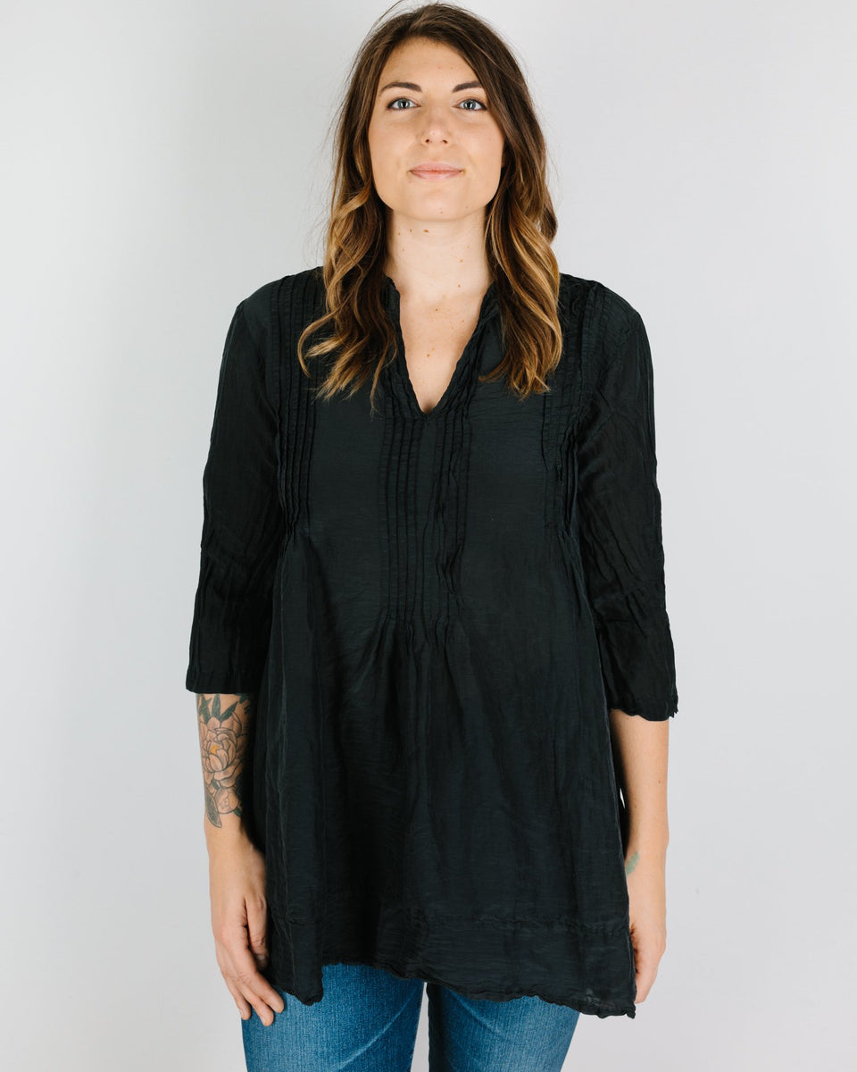 CP Shades Regina in Black Cotton Silk Bliss Boutiques