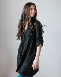 CP Shades Clothing Regina in Black HW Linen Twill