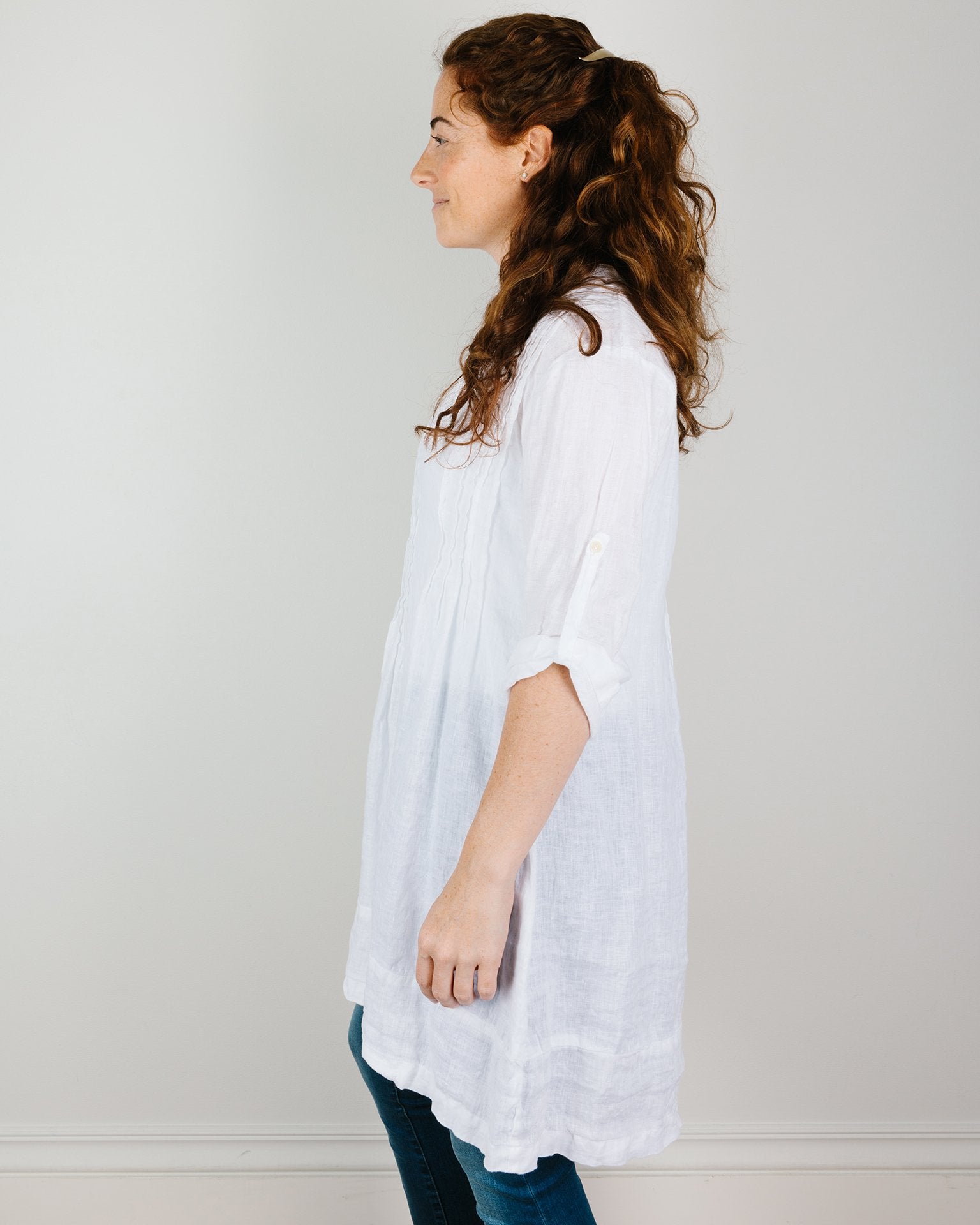 CP Shades Regina in White Linen