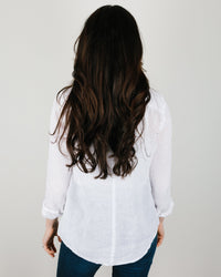 CP Shades Sloane Blouse in White Linen