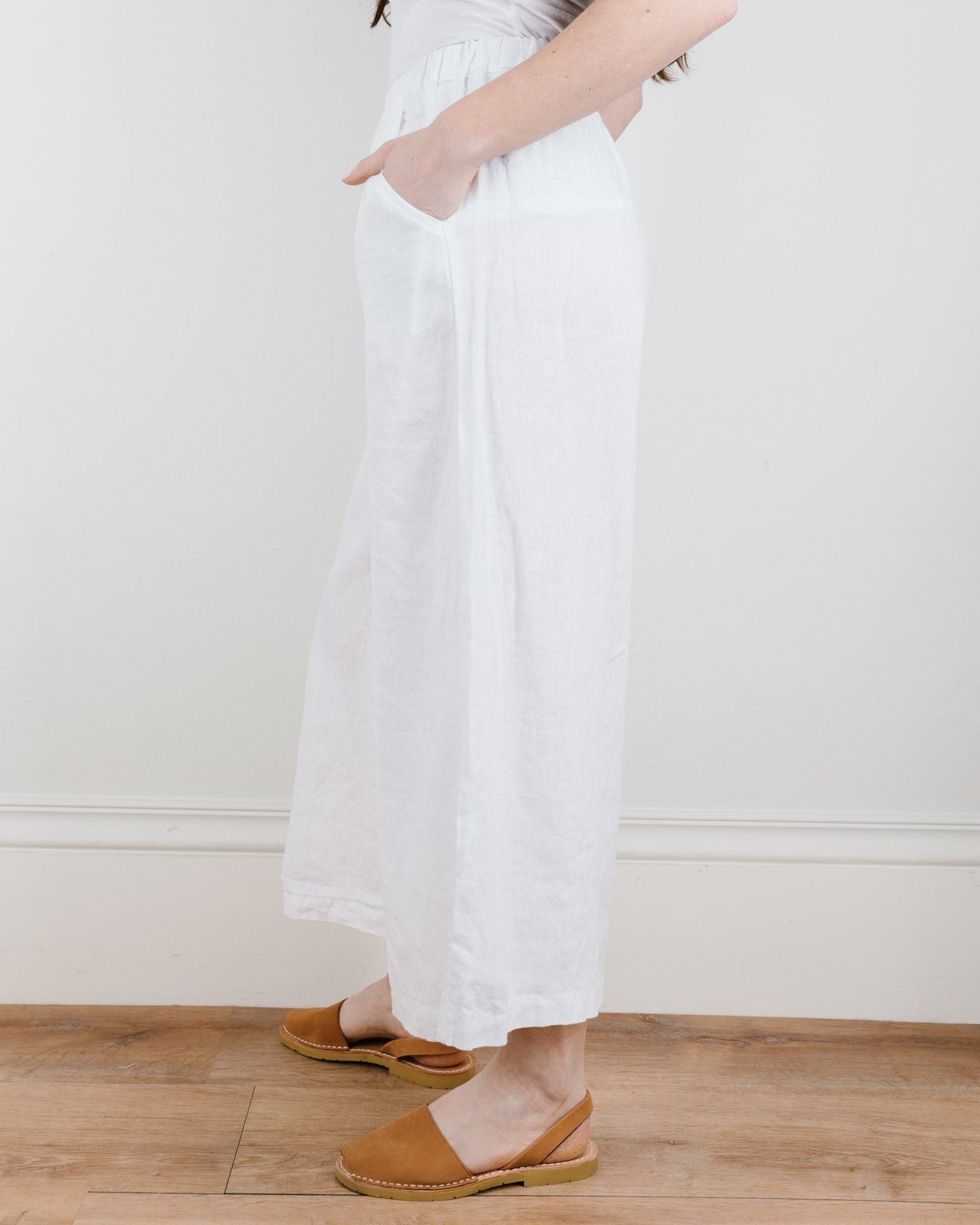 CP Shades Wendy Pant in White Linen