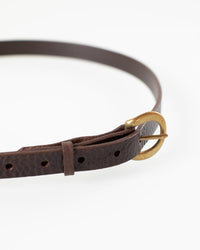 Depalma Handsewn CL 3/4 inch Belt in Smoke/Brass