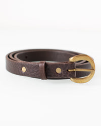 Depalma Handsewn CL 3/4 inch Belt in Smoke/Brass