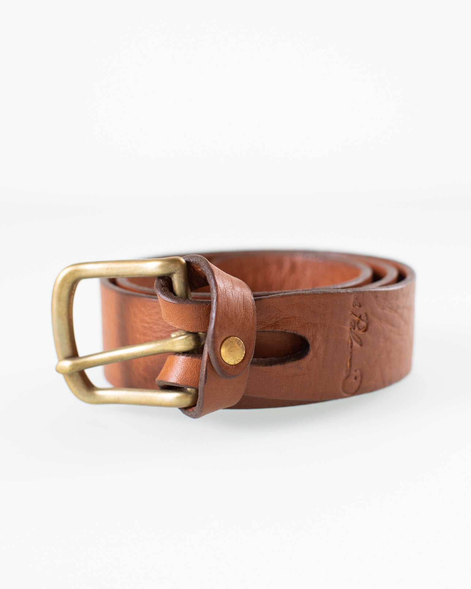 Mon Senor Belt in Tobacco w/ Brass