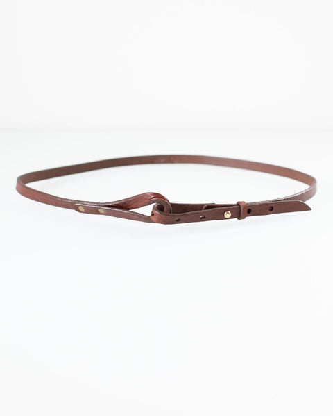 Depalma Handsewn Nouva 1/2 inch Single Wrap in Bark/Brass - Bliss