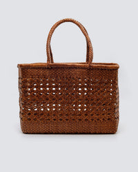 Cannage Bag - Big in Tan - Bliss Boutiques