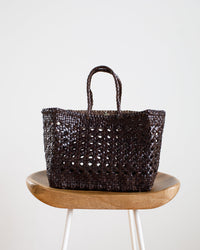 Dragon Diffusion Cannage Bag - Small in Dark Brown