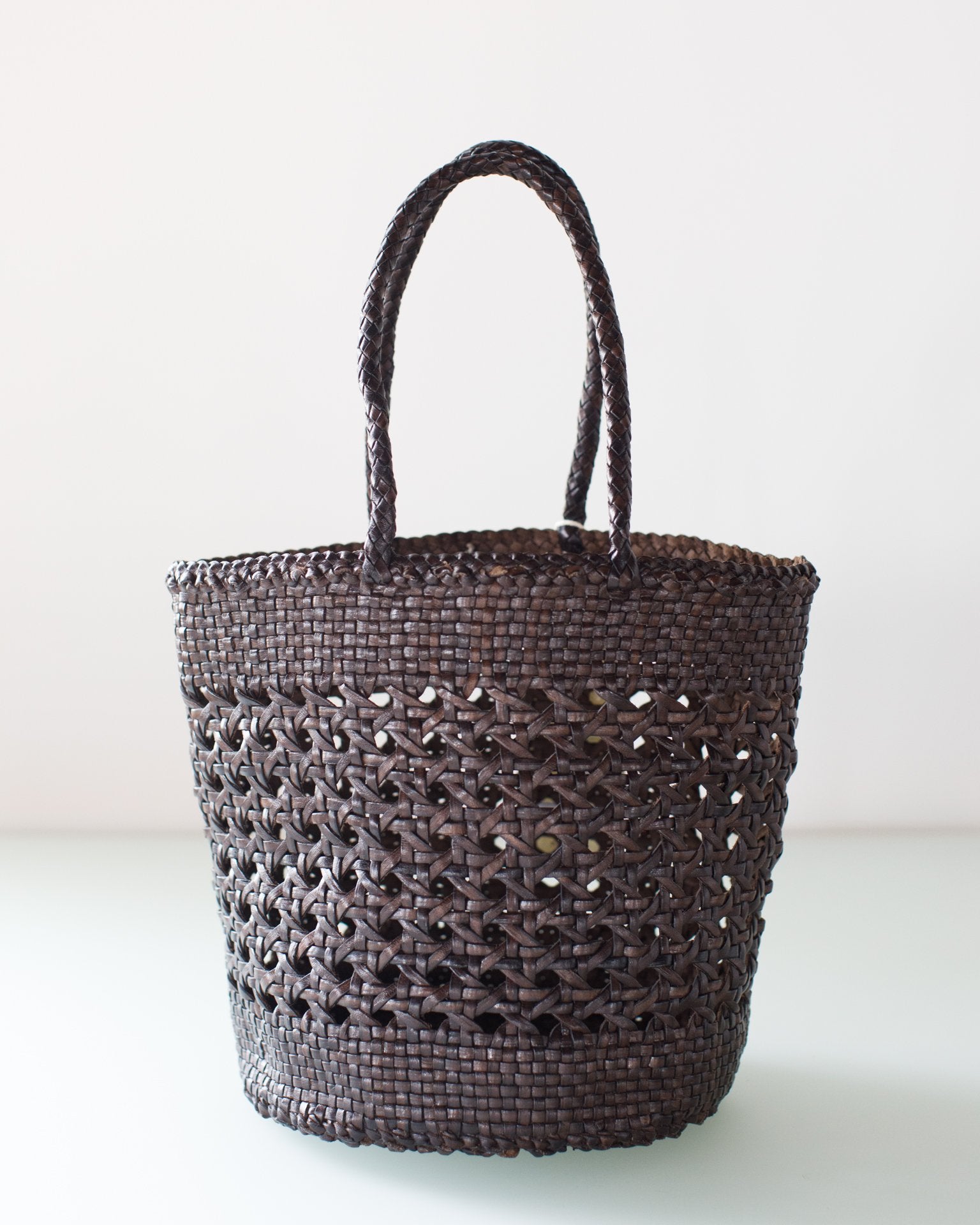 Dragon Diffusion Cannage Bucket - Big in Dark Brown