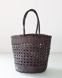 Dragon Diffusion Cannage Bucket - Big in Dark Brown