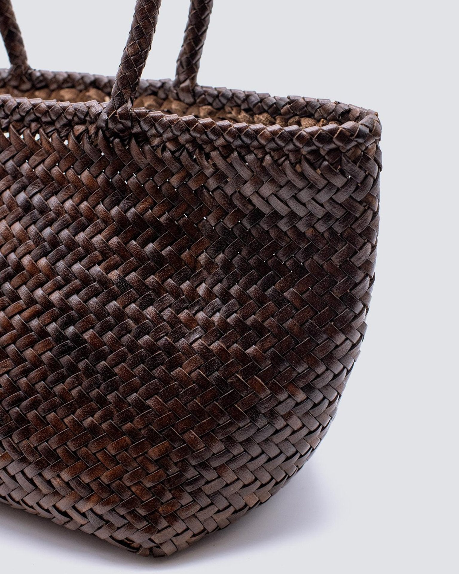 Dragon Diffusion Grace Basket - Small in Dark Brown