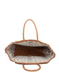 Dragon Diffusion Kumari Basket - Small in Tan/White