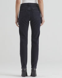 Edwin Hana High Rise Straight in Goth