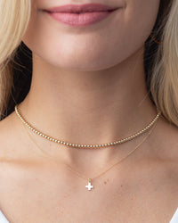 enewton 15" Choker Classic Gold 3mm Bead Necklace