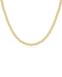 15" Choker Classic Gold 4mm Bead Necklace - Bliss Boutiques
