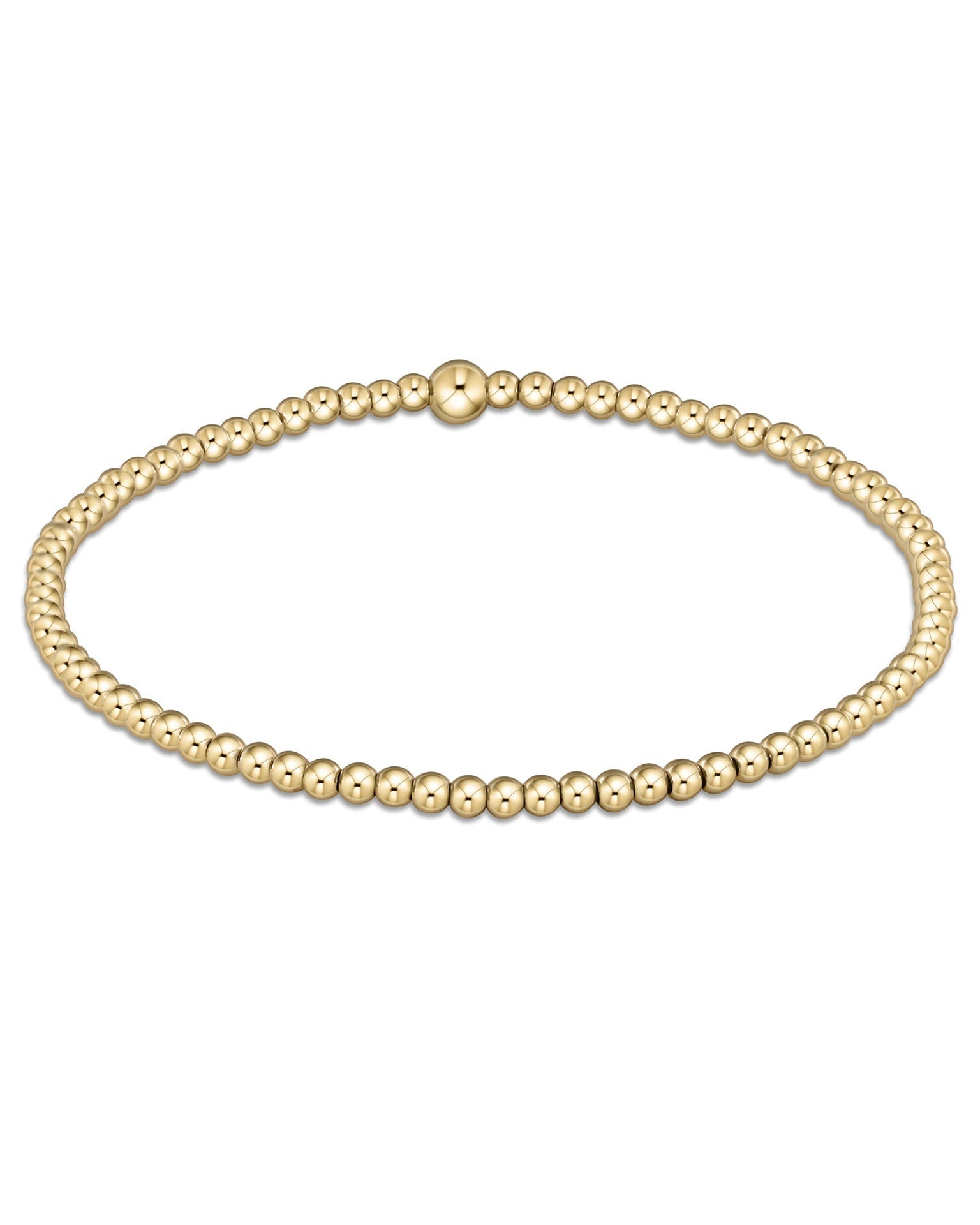 Classic Gold 2.5mm Bead Bracelet