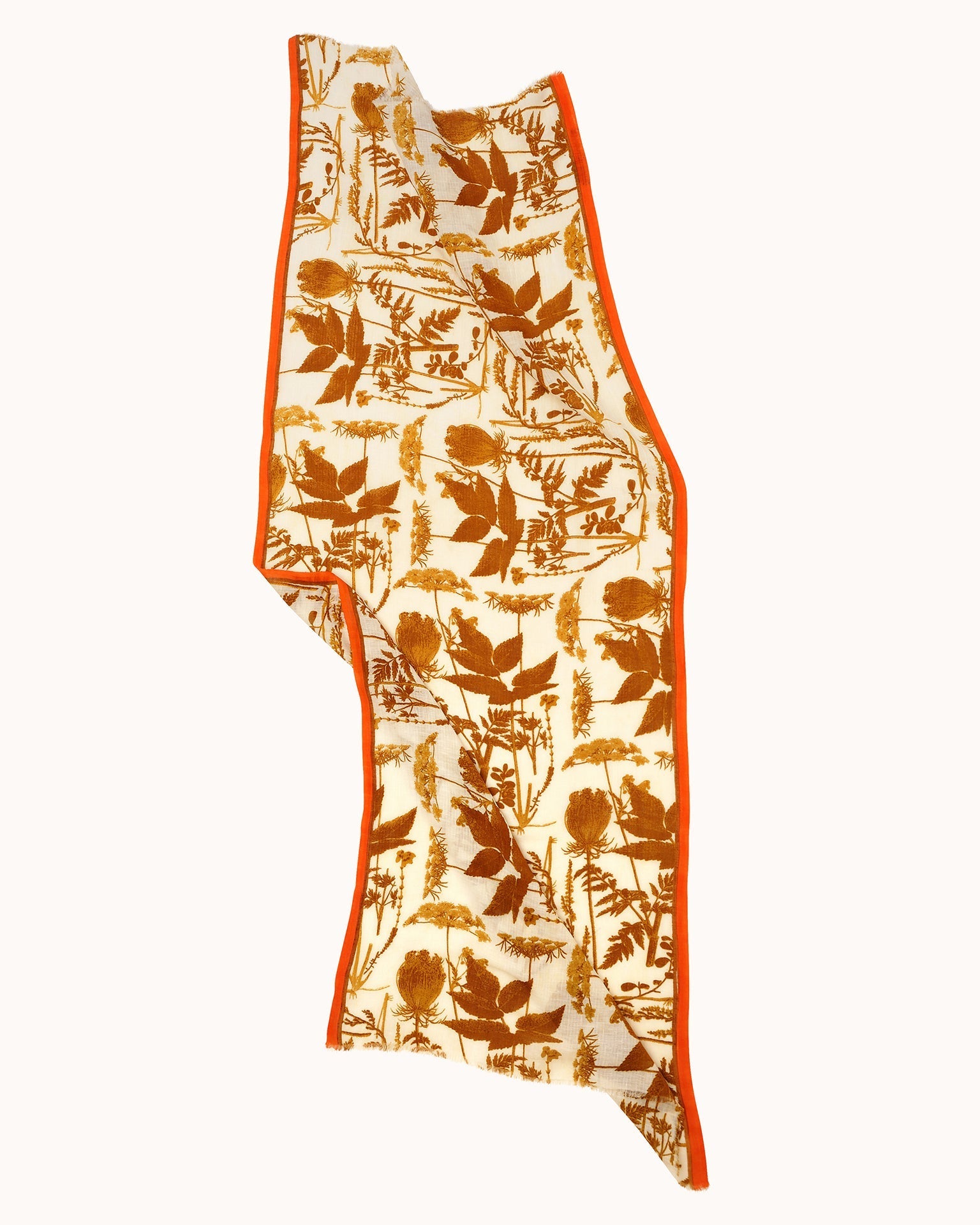 Épice Botanical Print Scarf in Golden