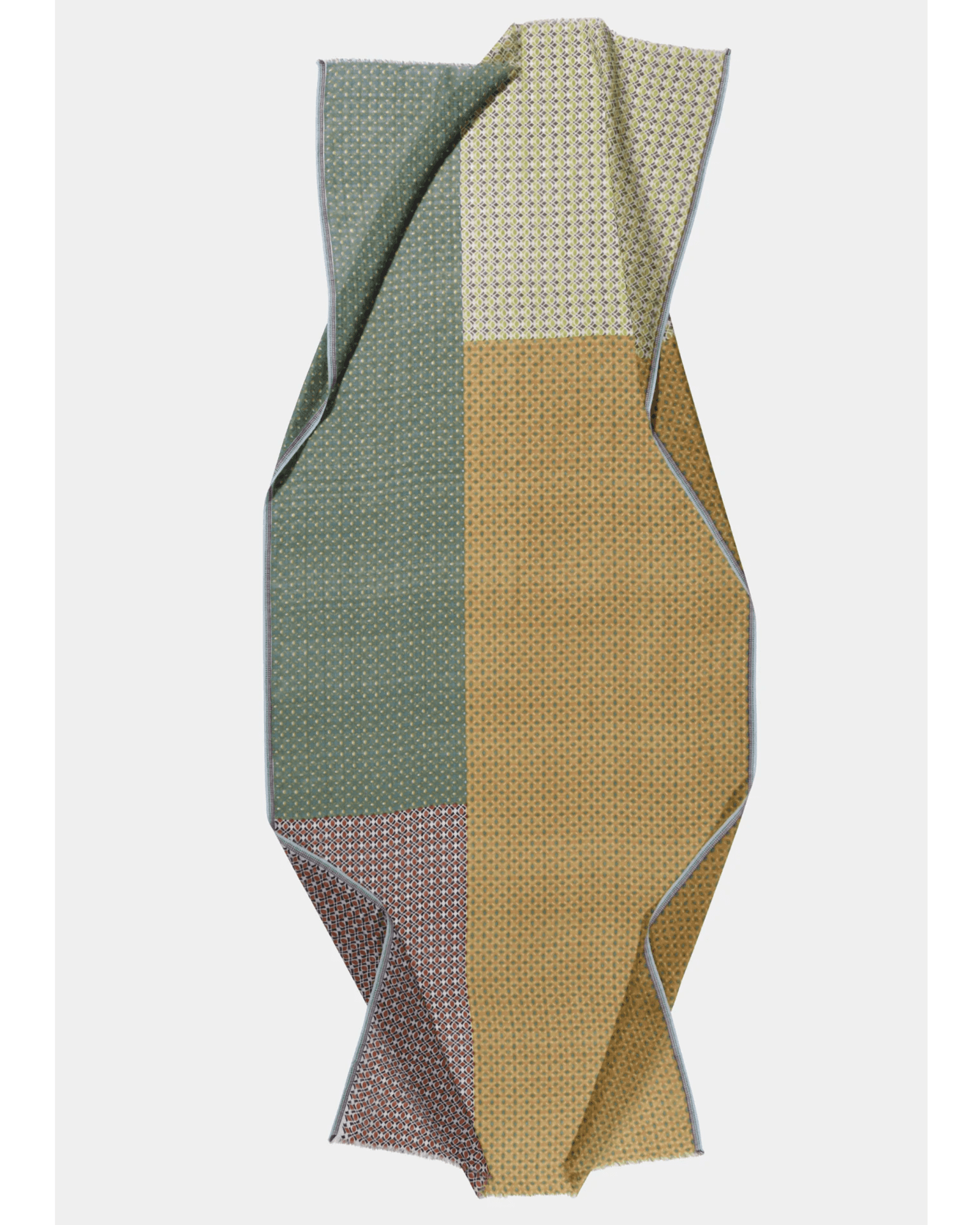 Épice Henna Small Motif Scarf in Green