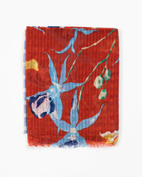 Épice Meadow Orchids Scarf in Copper