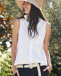 Frank & Eileen Fiona Button Up in White