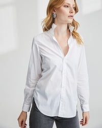 Frank & Eileen Frank L/S Button Down in White Super Fine Poplin