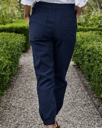 Frank & Eileen Jameson Jogger in Navy Linen