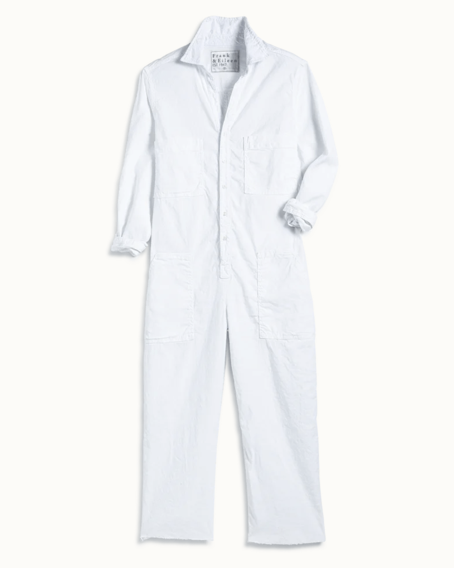 Frank & Eileen Clothing Northern Ireland Jumpsuit in White Linen