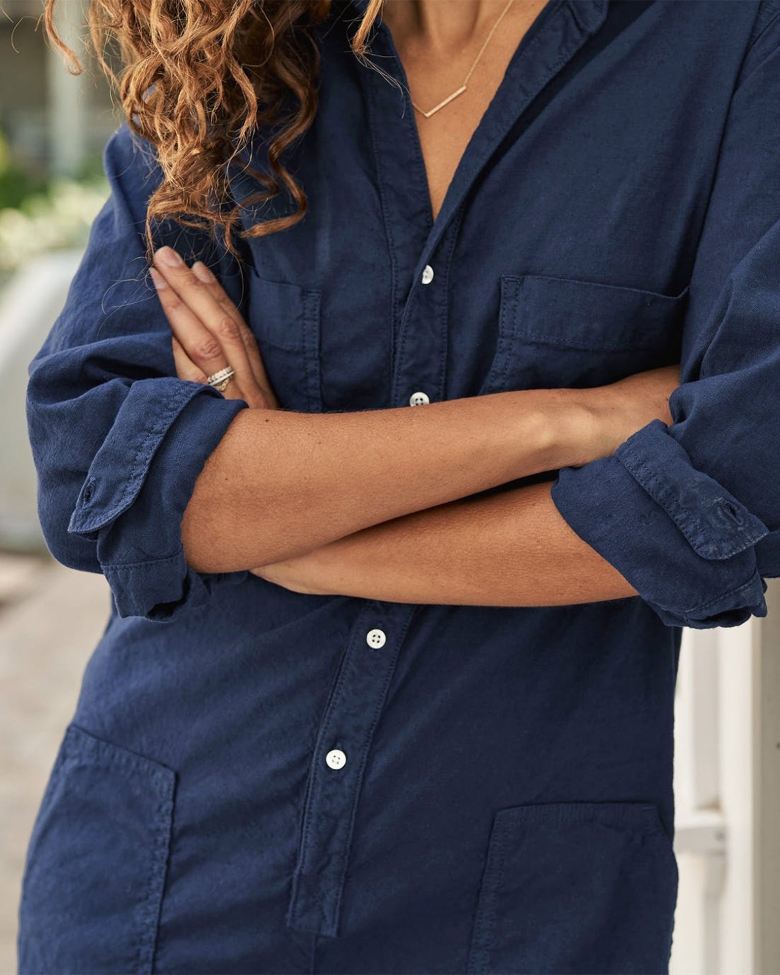 Frank & Eileen Northern Ireland Playsuit in Navy