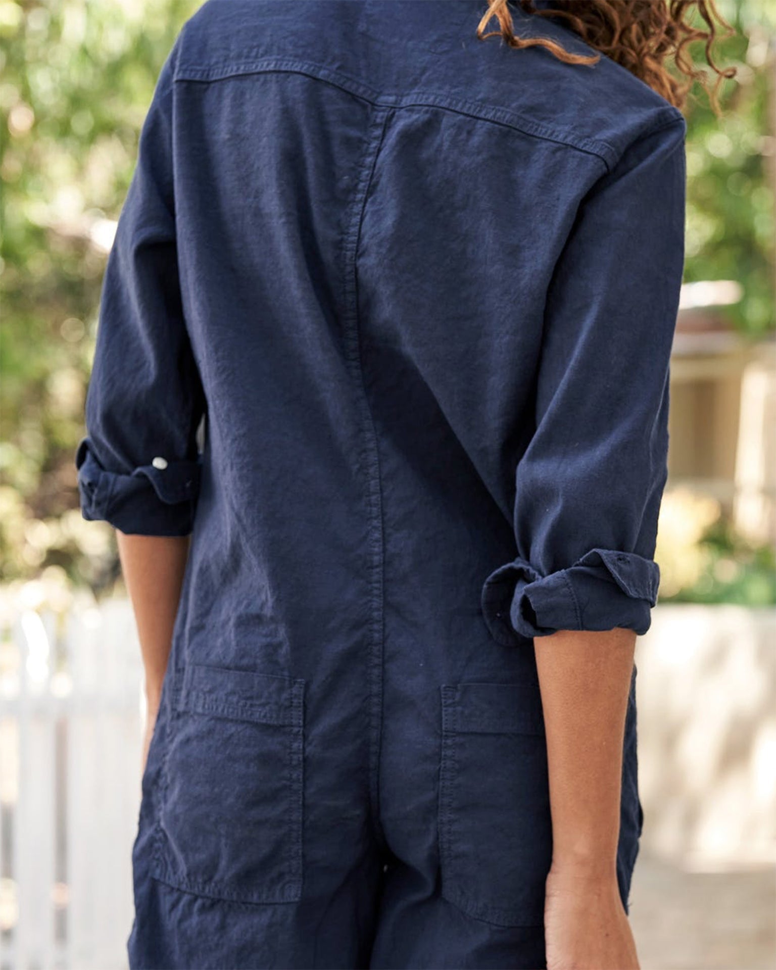 Frank & Eileen Northern Ireland Playsuit in Navy