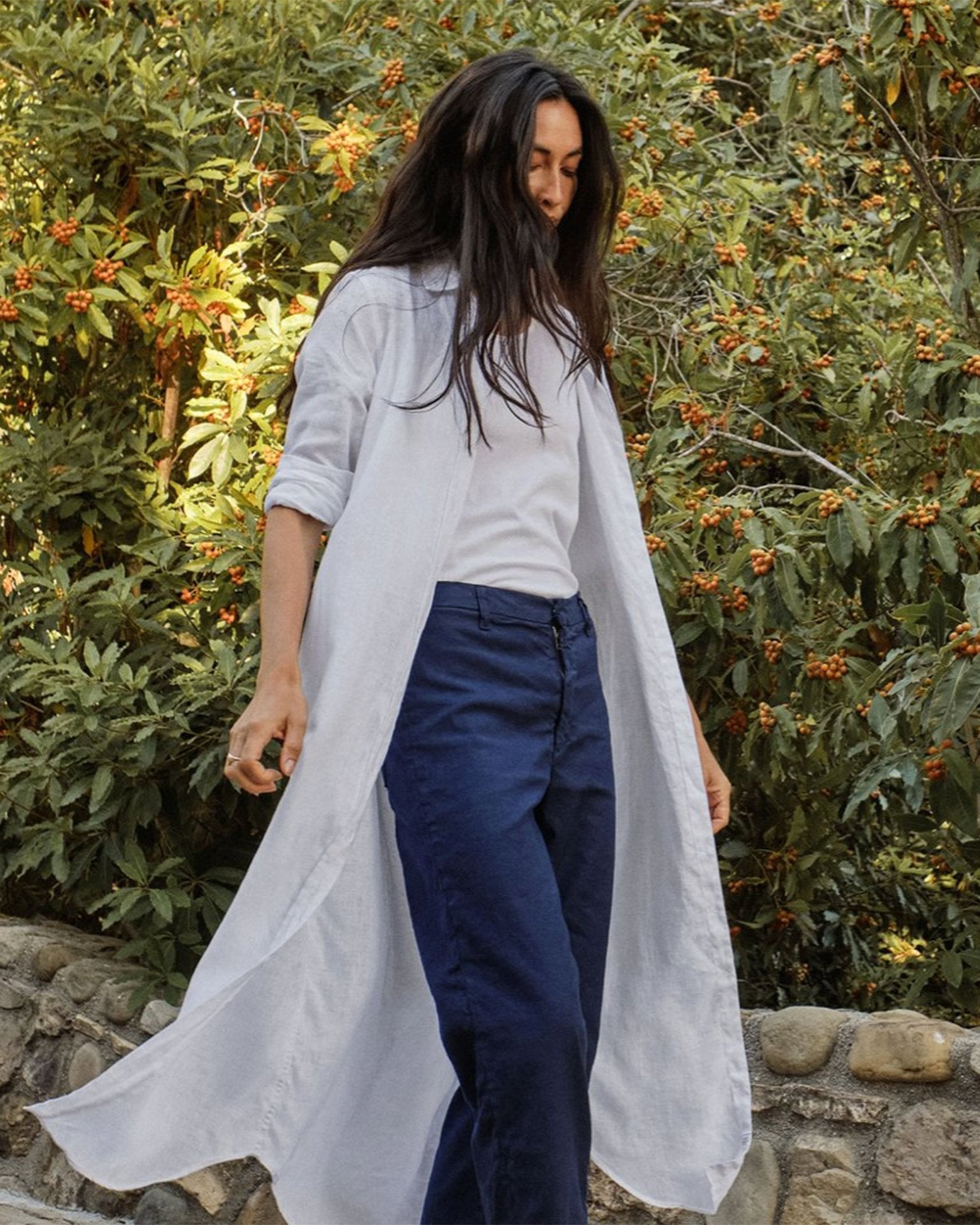 Frank & Eileen Rory in White Lived In Linen