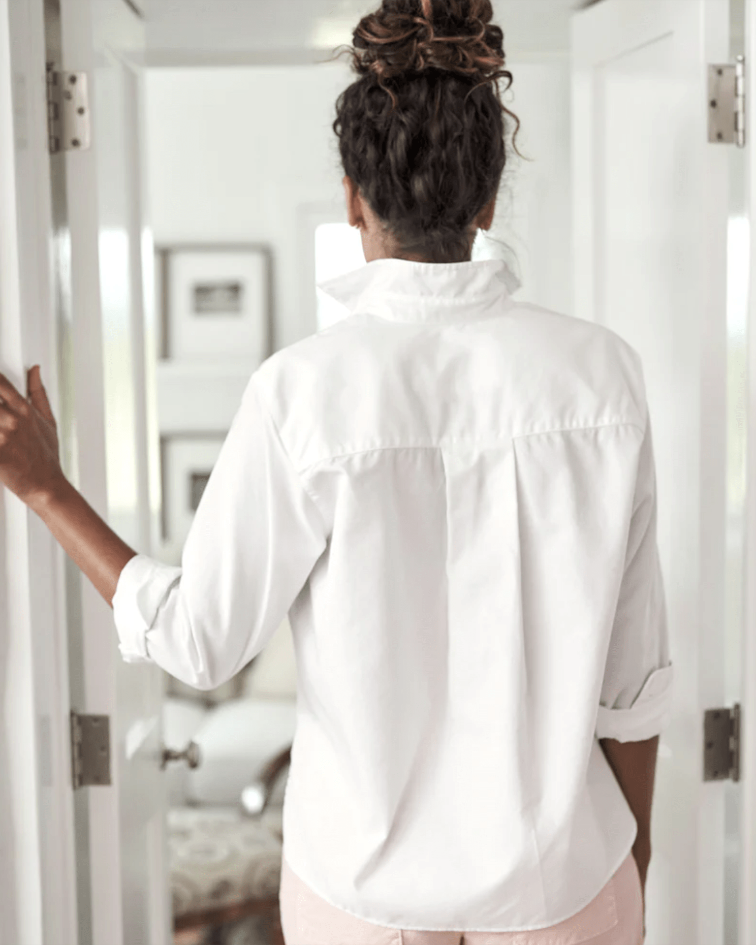 Frank & Eileen Clothing Silvio Woven Button Up in White