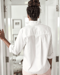 Frank & Eileen Clothing Silvio Woven Button Up in White