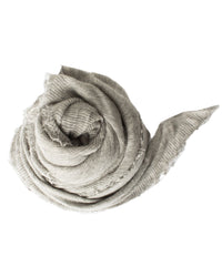 Grisal Love Cashmere Scarf in Heather Grey X Milk