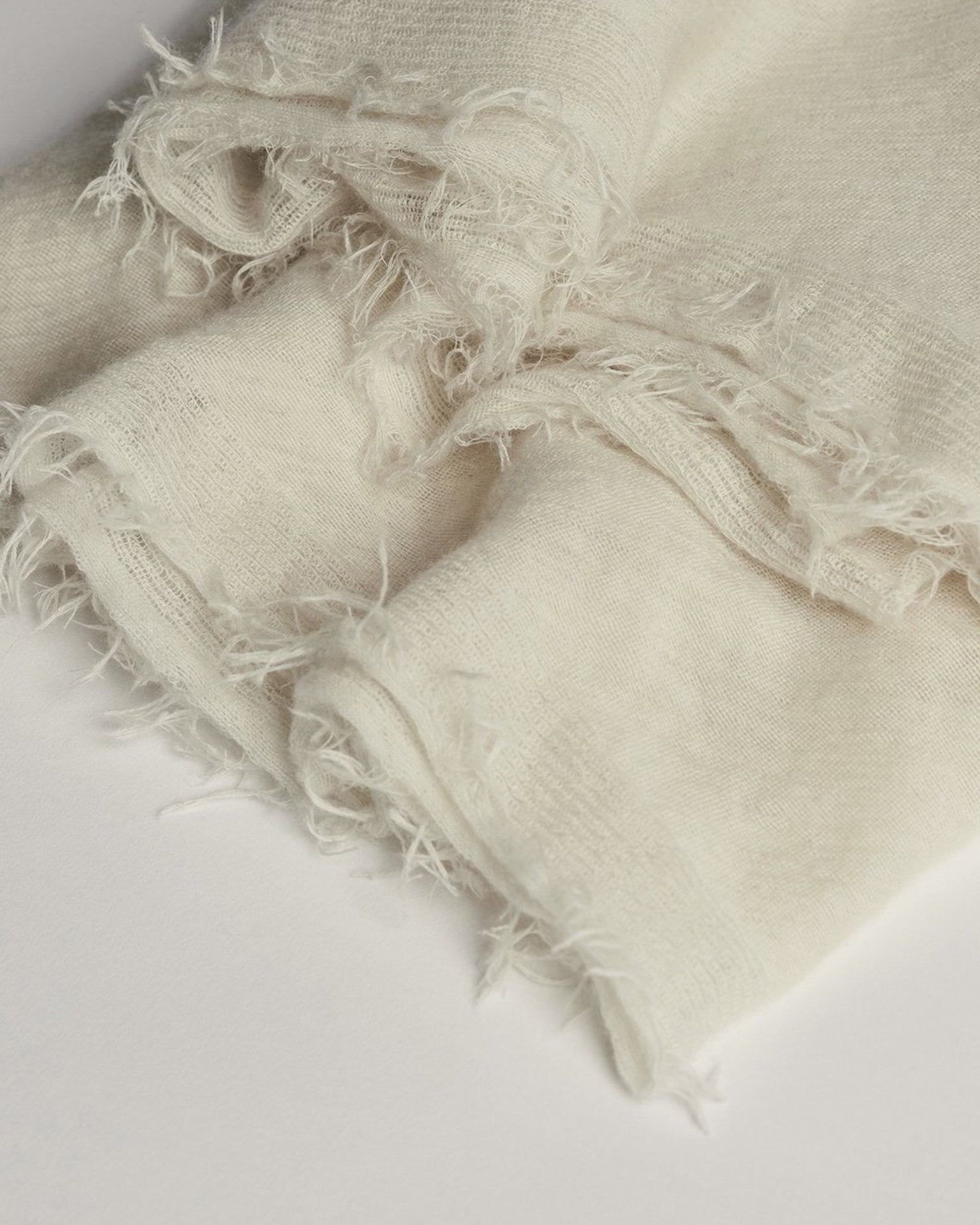 Grisal Love Cashmere Scarf in Milk