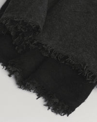 Grisal Love Duo Cashmere Scarf in Charcoal & Black
