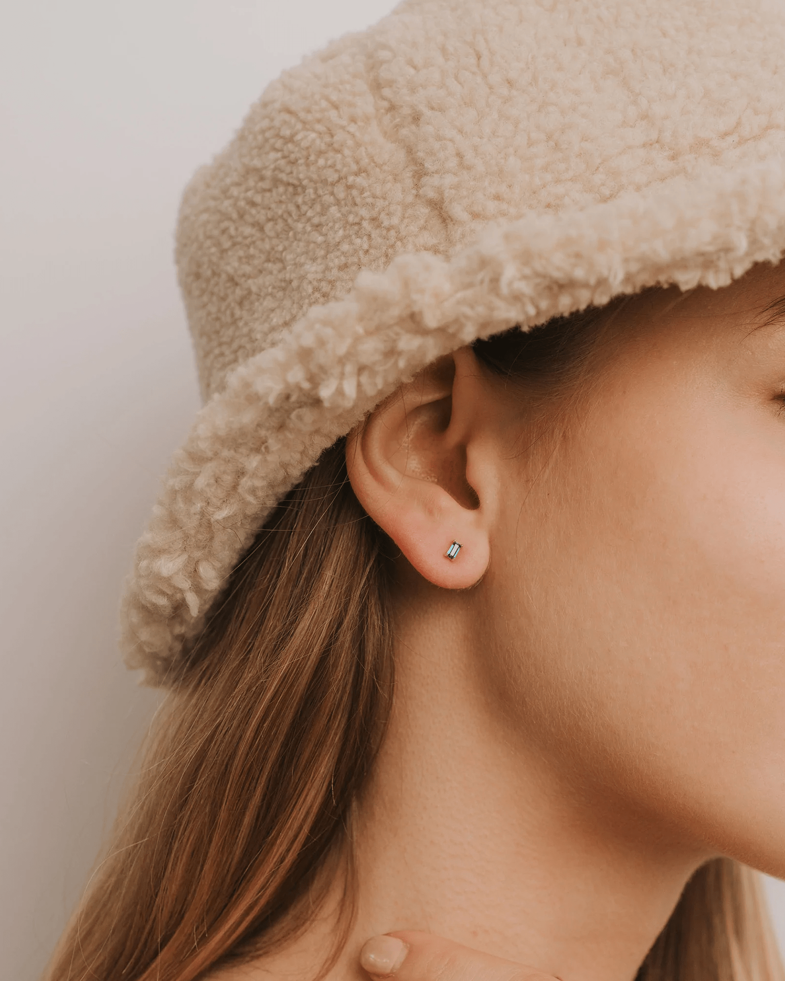 JaxKelly Sapphire Baguette Earrings