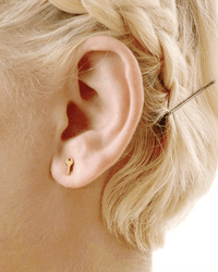 Kris Nations Lock & Key Stud Earrings in 18K Gold