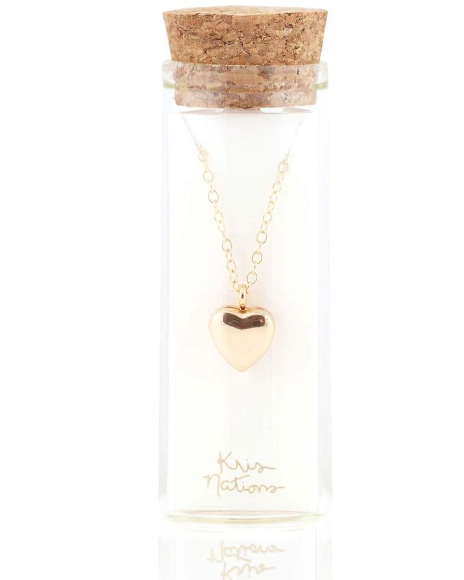 Kris Nations Small Heart Locket in Gold
