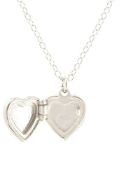 Kris Nations Small Heart Locket in Silver